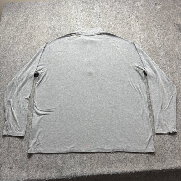 Free Fly 1/4 Zip Pullover Men 3XL Gray Performance Bamboo Long Sleeve - Picture 10 of 16